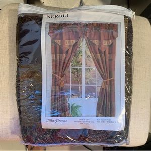 Set Of 2 Villa Firenze Window Curtains Approx 51” By 84”
